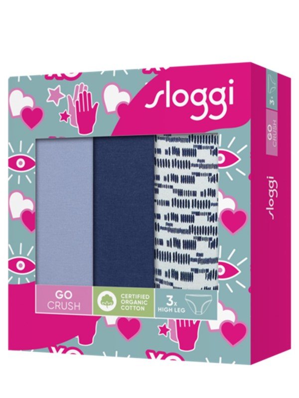 Sloggi Go Crush H High Leg 3 τεμ. V003 Μαρίν/Σιέλ/Εμπριμέ - Image 7