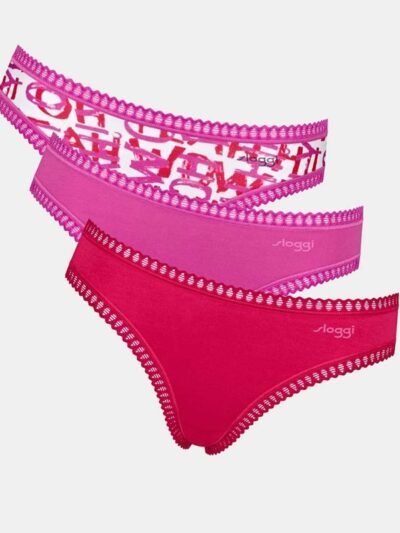 Sloggi Go Crush Mini 3 τεμ . M020 Φούξια/Λιλά/Εμπριμέ