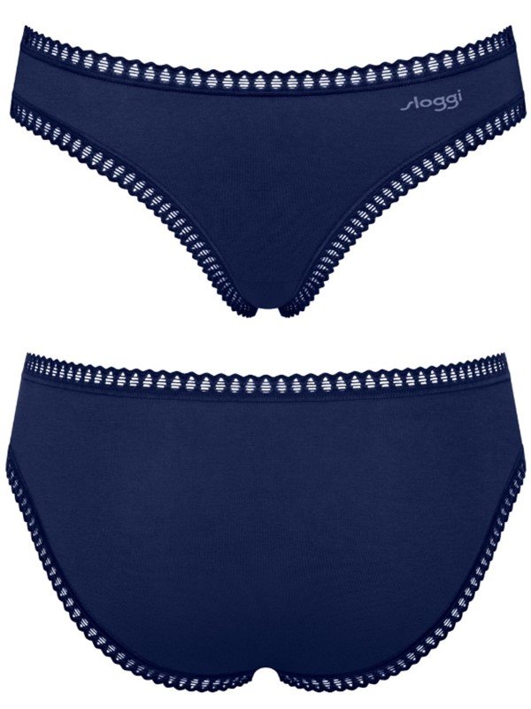 Sloggi Go Crush Mini 3 τεμ . M008 Μπλε/Εμπριμέ/Μαύρο - Image 3