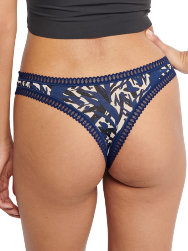 Sloggi Go Crush String 3 τεμ. M008 Μπλε/Εμπριμέ/Μαύρο - Image 2