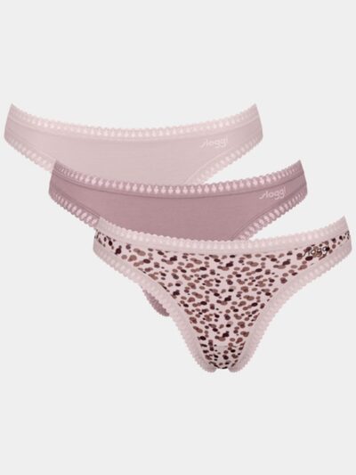 Sloggi Go Crush String 3 τεμ. V001 Μπεζ/Μόκα/Animal