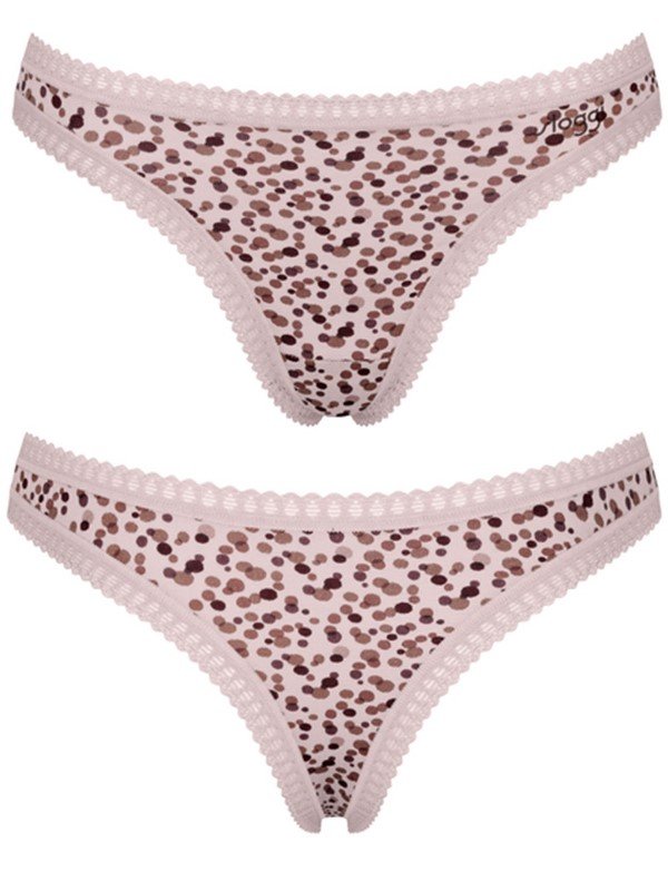 Sloggi Go Crush String 3 τεμ. V001 Μπεζ/Μόκα/Animal - Image 7