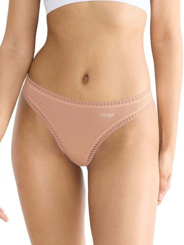 Sloggi Go Crush String 3 τεμ. 00ME Μπεζ/Μπεζ/Μπεζ - Image 3