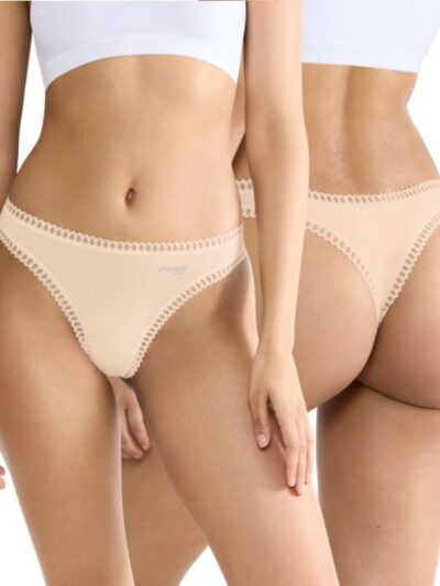 Alternative view of Sloggi Go Crush String 3 τεμ. V002 Ροζ Antique/Σάπιο μήλο/Εμπριμέ