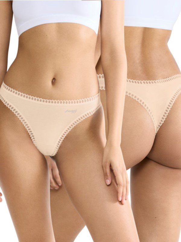 Sloggi Go Crush String 3 τεμ. V002 Ροζ Antique/Σάπιο μήλο/Εμπριμέ - Image 2