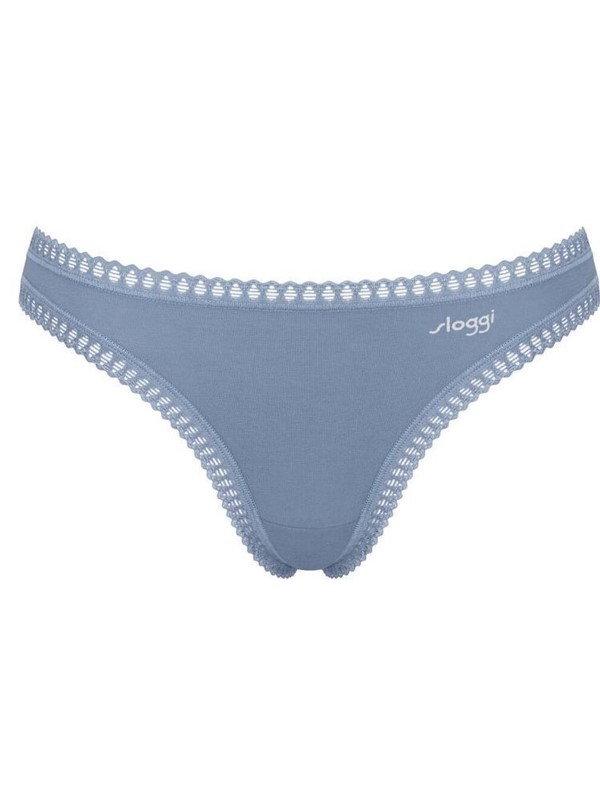 Sloggi Go Crush String 3 τεμ. V004 Μπλε All Over/Ροζ/Σιέλ - Image 4