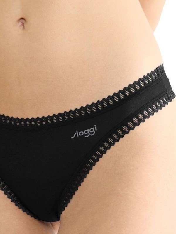 Sloggi Go Crush String 3 τεμ. 0004 Μαύρο/Μαύρο/Μαύρο - Image 3
