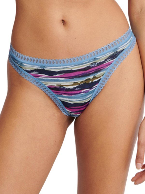 Sloggi Go Crush String 3 τεμ. M010 Λαδί/Σιέλ/Εμπριμέ - Image 3