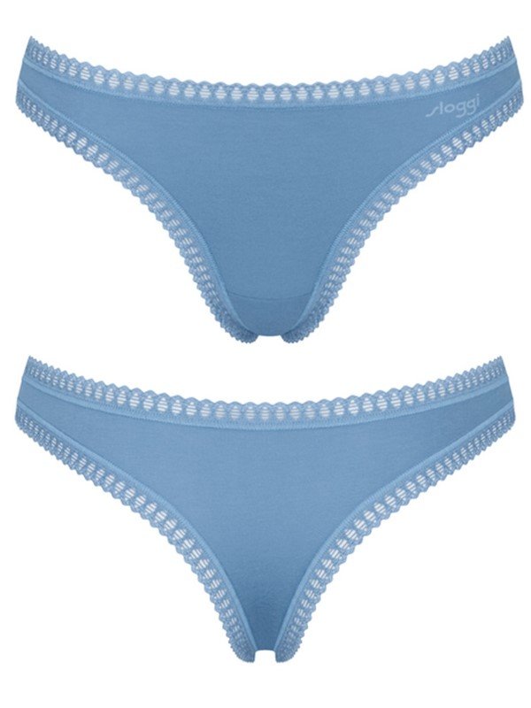 Sloggi Go Crush String 3 τεμ. M010 Λαδί/Σιέλ/Εμπριμέ - Image 6