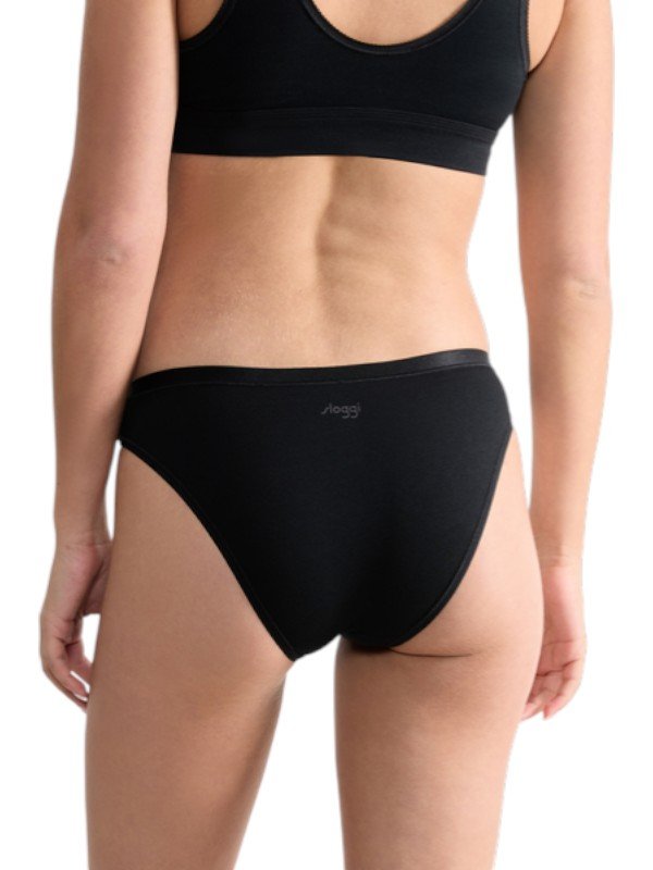 Sloggi Go Daily Cotton Mini 3 τεμ. 0004 Μαύρο/Μαύρο/Μαύρο - Image 3