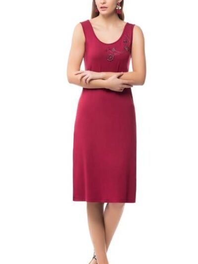Φόρεμα Viscose Giota  Μπορντώ