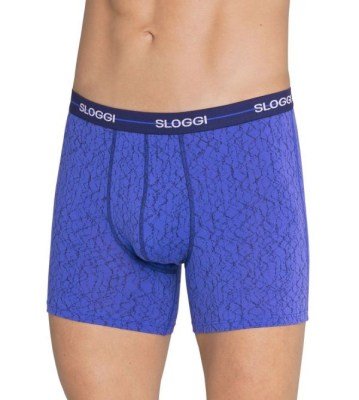Boxer Sloggi Short 2 τεμ. Ανθρακί/Μπλε ρουά - Image 3