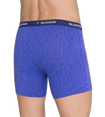 Alternative view of Boxer Sloggi Short 2 τεμ.  Ανθρακί/Μπλε ρουά