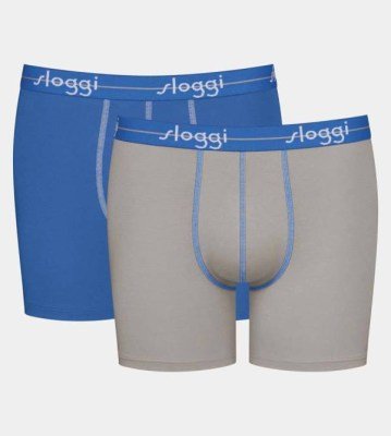 Alternative view of Boxer Sloggi Short 2 τεμ.  Πετρόλ/Πολύχρωμο