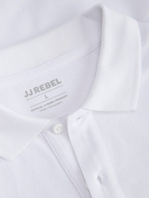 Μπλούζα Βαμβακερή Polo JJ Rebel Λευκό - Image 4