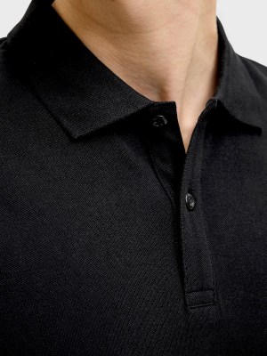 Μπλούζα Βαμβακερή Polo JJ Rebel Μαύρο - Image 5