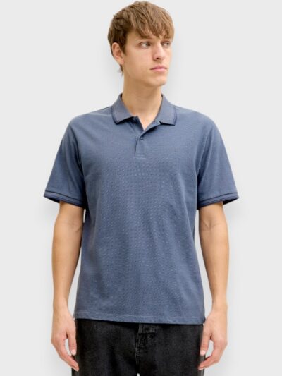 Μπλούζα Βαμβακερή Polo JJ Rebel  Folkstone Gray