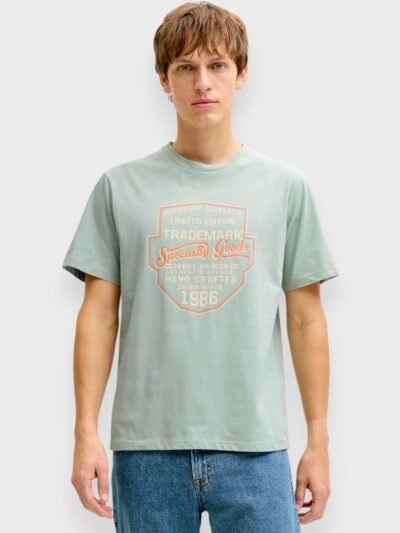 Μπλούζα T-Shirt JJ Rebel Aqua Grey
