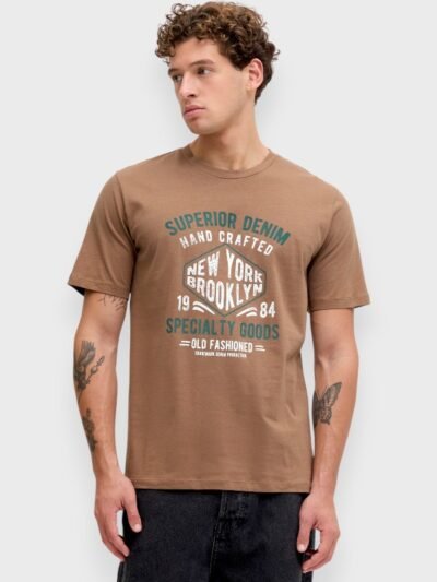 Μπλούζα T-Shirt JJ Rebel Μόκα