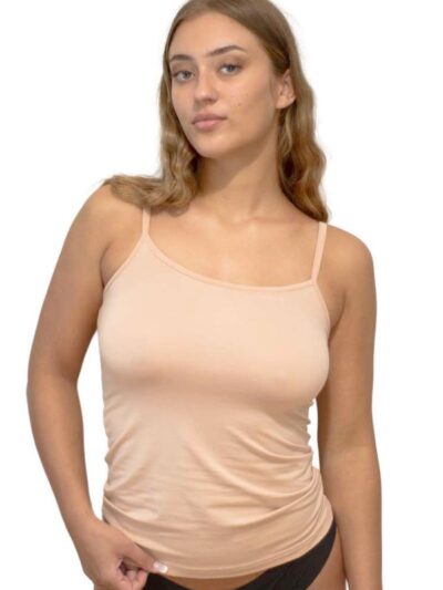 Φανέλα Top Modal Nina Club Λευκό Μπεζ