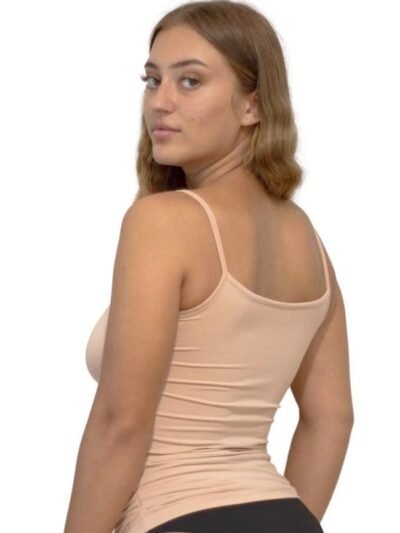 Alternative view of Φανέλα Top Modal Nina Club Λευκό Μπεζ