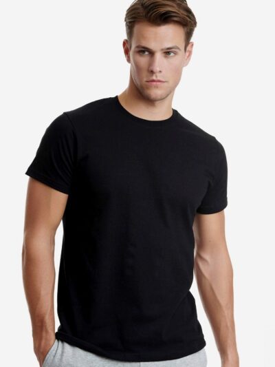 T-Shirt Βαμβακερό Walk  Μαύρο