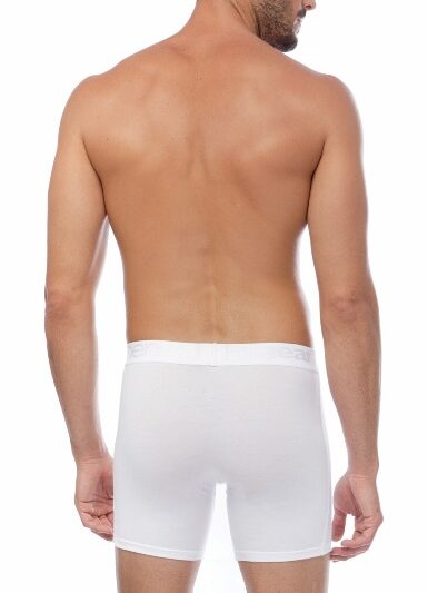 Alternative view of Boxer Long Mengear Μινέρβα 2 τεμ.  Λευκό