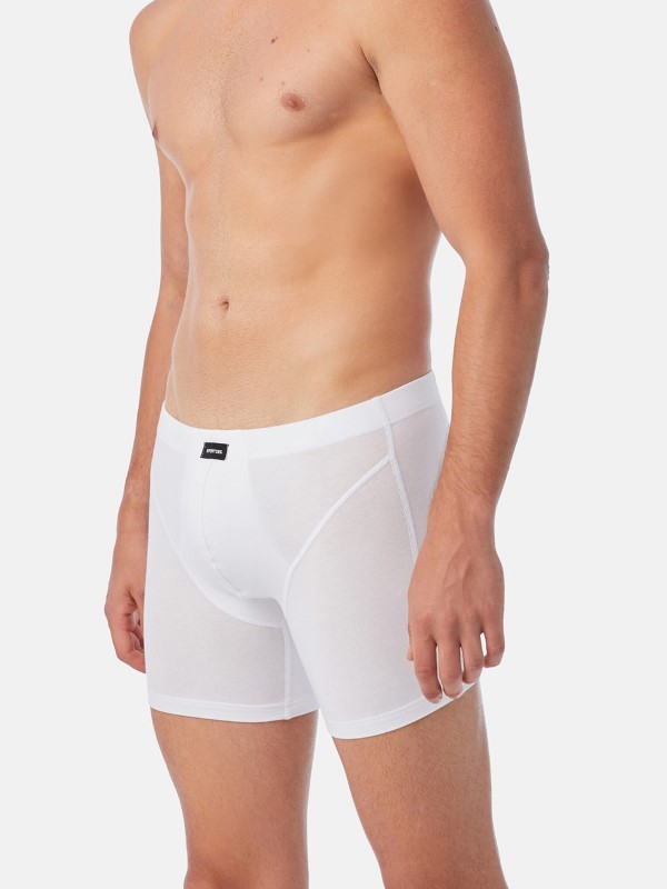 Boxer Μινέρβα Sporties Long 2 τεμ. Λευκό
