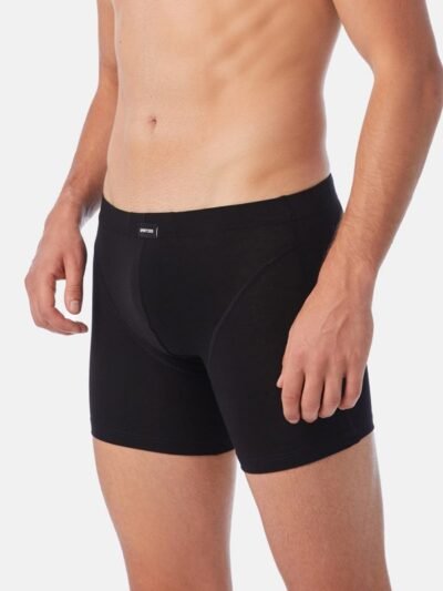 Boxer Μινέρβα Sporties Long 2 τεμ. Μαύρο