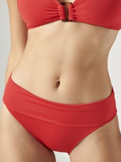 Μαγιό Ψηλόμεσο Bikini Slip Blu4U Κόκκινο