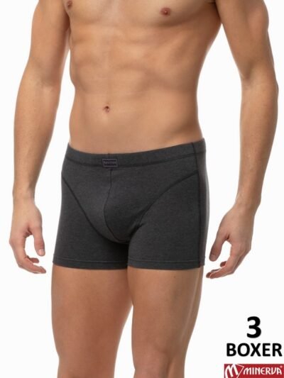 Boxer Μινέρβα Sporties 3 τεμ. Ανθρακί