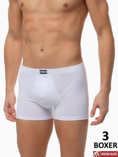 Boxer Μινέρβα Sporties 3 τεμ. Λευκό