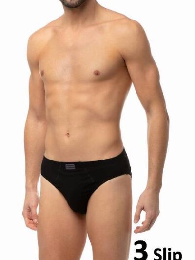 Slip Sporties Μινέρβα 3 τεμ.  Μαύρο