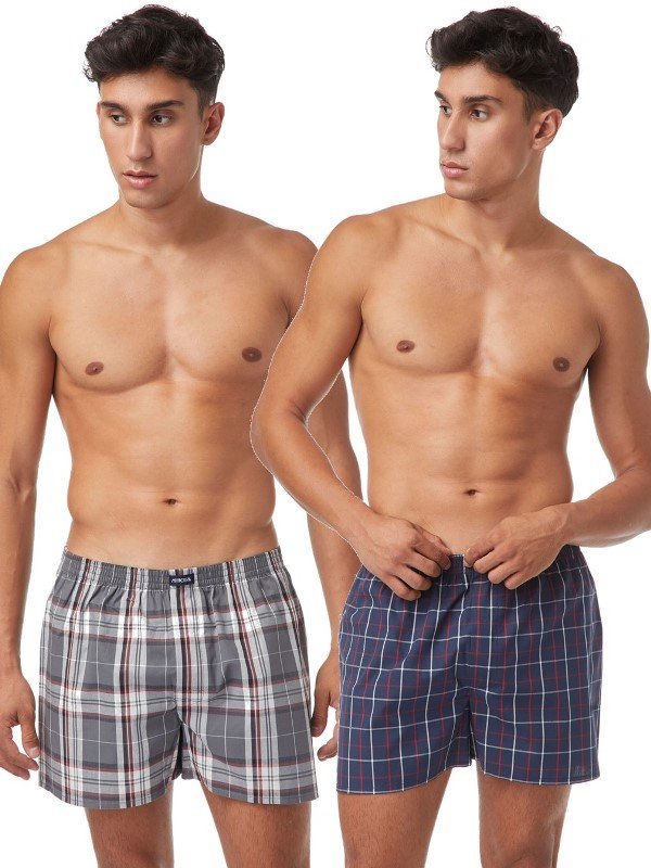 Boxer ύφασμα Μινέρβα 2 τεμ. MARINE-GRAY