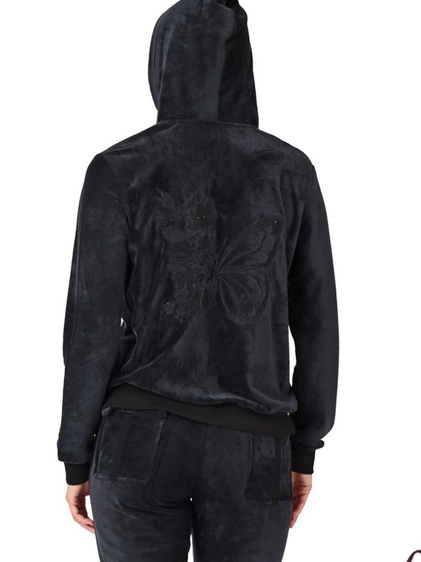 Σετ Homewear Βελούδο Lydia Μαύρο - Image 3