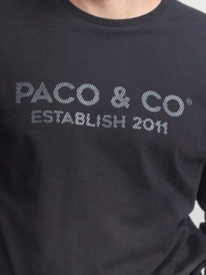 Alternative view of Μπλούζα Βαμβακερή Paco & Co  Μαύρο