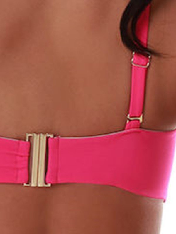 Μαγιό Strapless Top Bluepoint Φουξ - Image 4