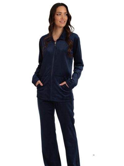 Σετ Homewear Βελούδο Lydia   Μαρίν