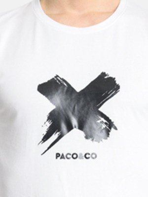 Alternative view of Μπλούζα Βαμβακερή Paco & Co  Λευκό
