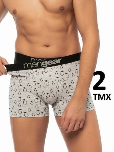 Boxer Μινέρβα 2 τεμ.  Μαύρο/Γκρι