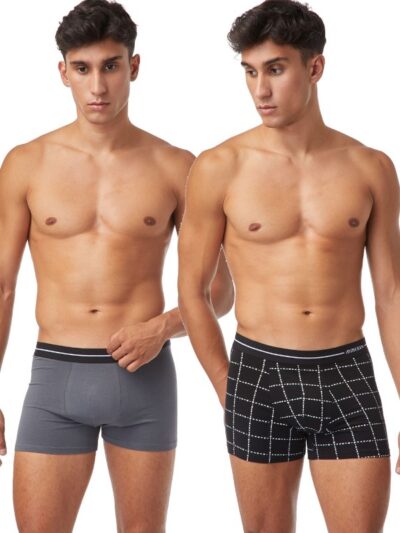 Boxer Μινέρβα 2 τεμ. Ανθρακί/Μαύρο