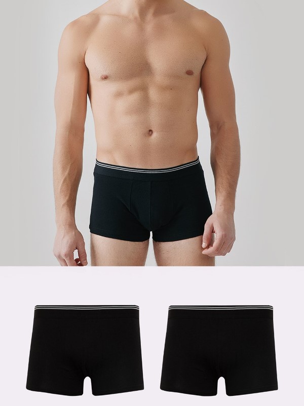 Boxer Μινέρβα Sporties 2 τεμ. Μαύρο