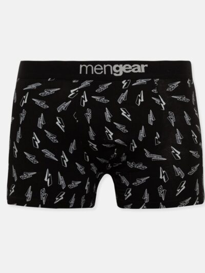 Alternative view of Boxer Μινέρβα Mengear 2 τεμ.  Ανθρακί/Μαύρο Εμπριμέ