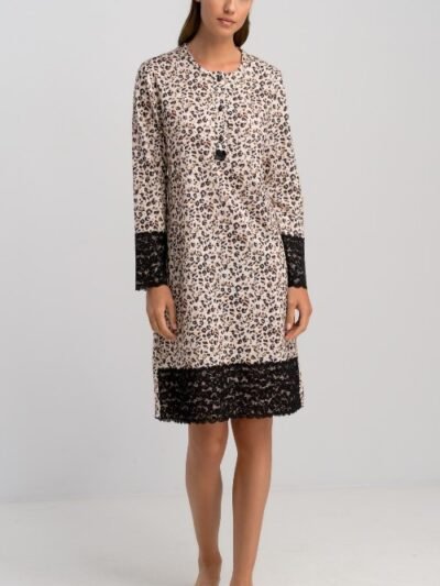 Νυχτικό Βαμβακερό Giota Animal print