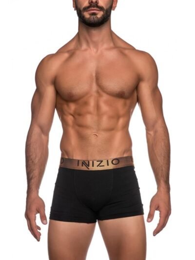 Ανδρικά Boxer Inizio 2 τεμ.  Mαύρο/Mαύρο(Μπρονζέ)