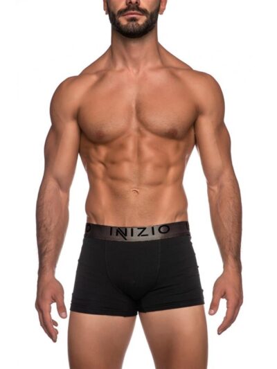 Ανδρικά Boxer Inizio 2 τεμ. Mαύρο/Mαύρο(Μπρονζέ ανθρακί)