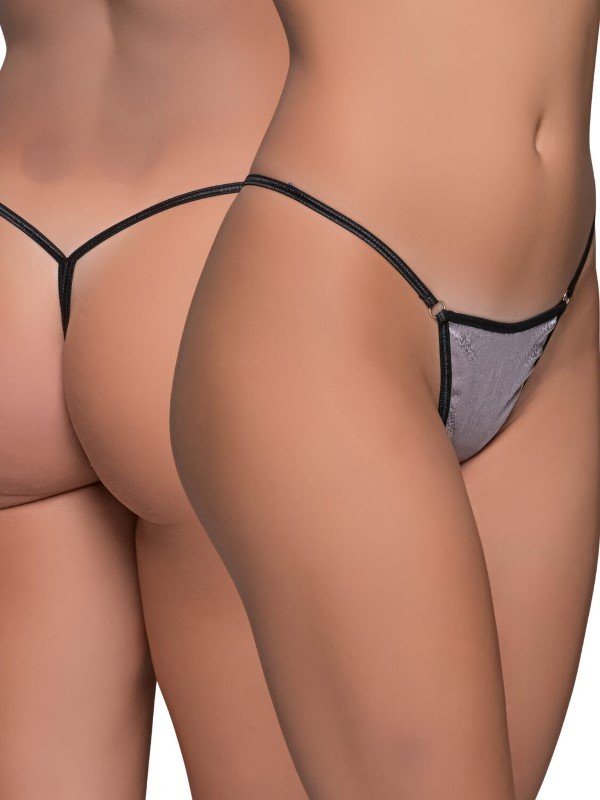 Micro G-string Milena by Paris Ασημί