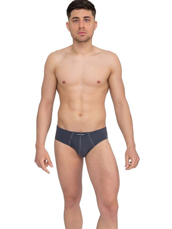 Σλιπ Βαμβακερό NC UNDERWEAR Ανθράκι - Image 2