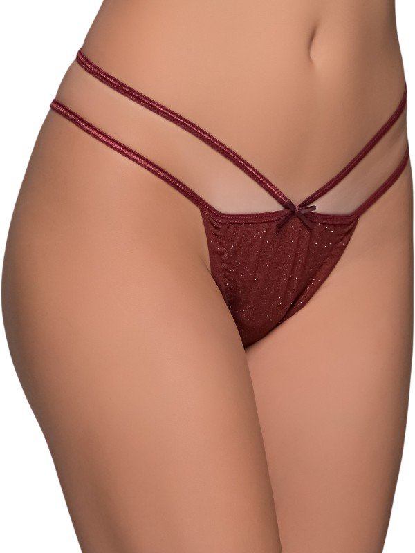 Tanga String Λύκρα Milena by Paris Μπορντώ - Image 3