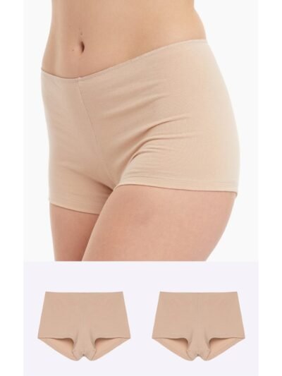 Minerva Invisible Boxer 2 τεμ. Μπεζ